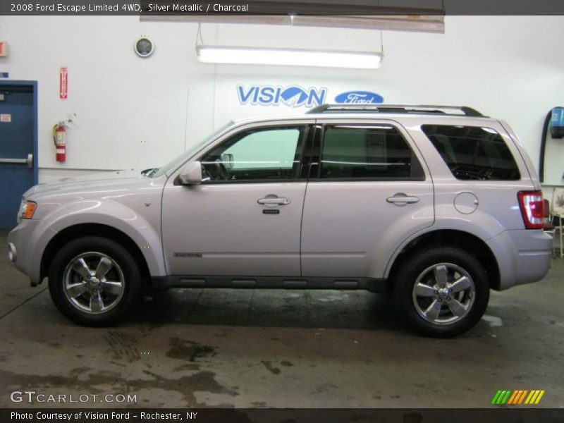 Silver Metallic / Charcoal 2008 Ford Escape Limited 4WD