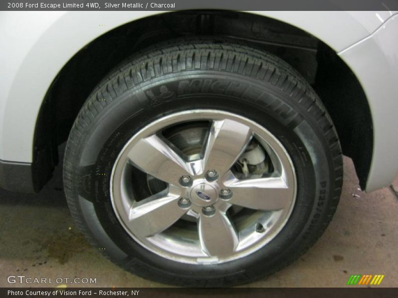 Silver Metallic / Charcoal 2008 Ford Escape Limited 4WD