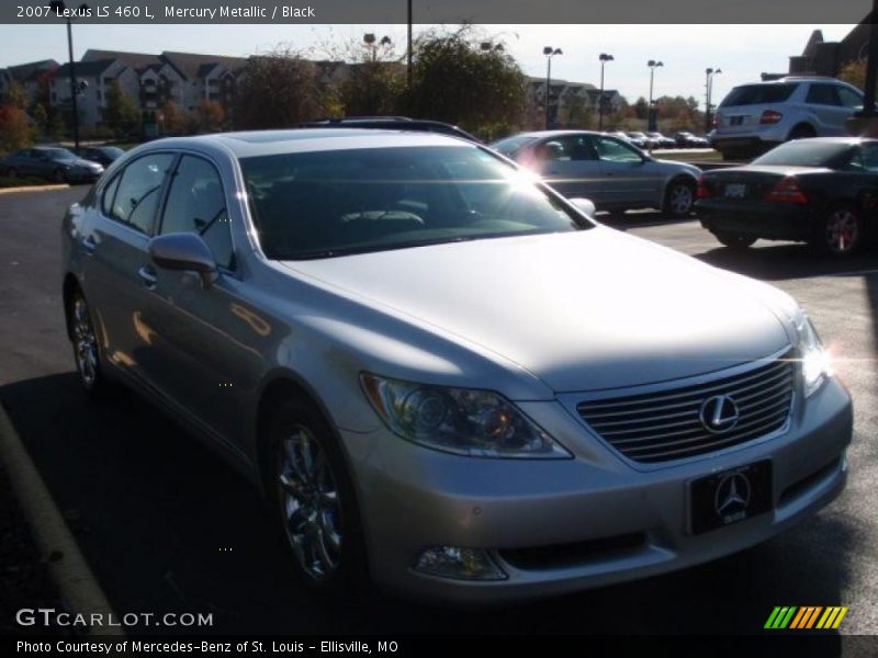 Mercury Metallic / Black 2007 Lexus LS 460 L