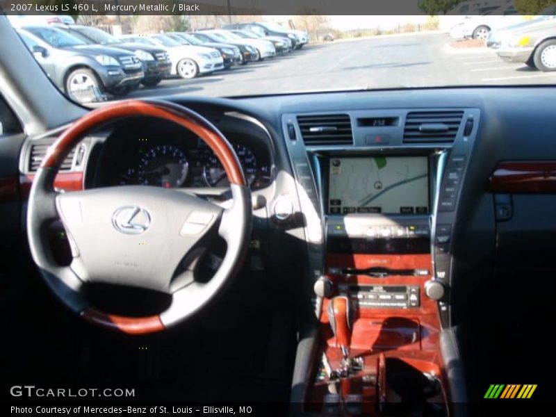Mercury Metallic / Black 2007 Lexus LS 460 L
