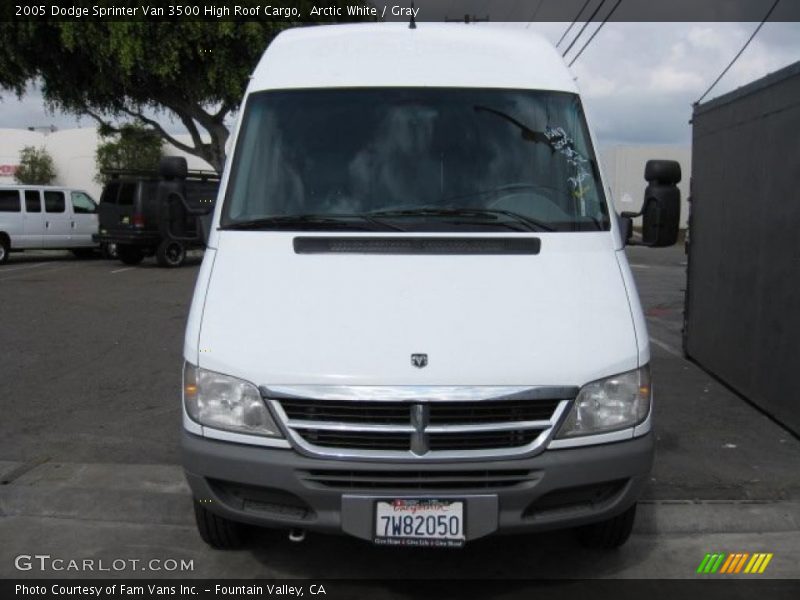 Arctic White / Gray 2005 Dodge Sprinter Van 3500 High Roof Cargo