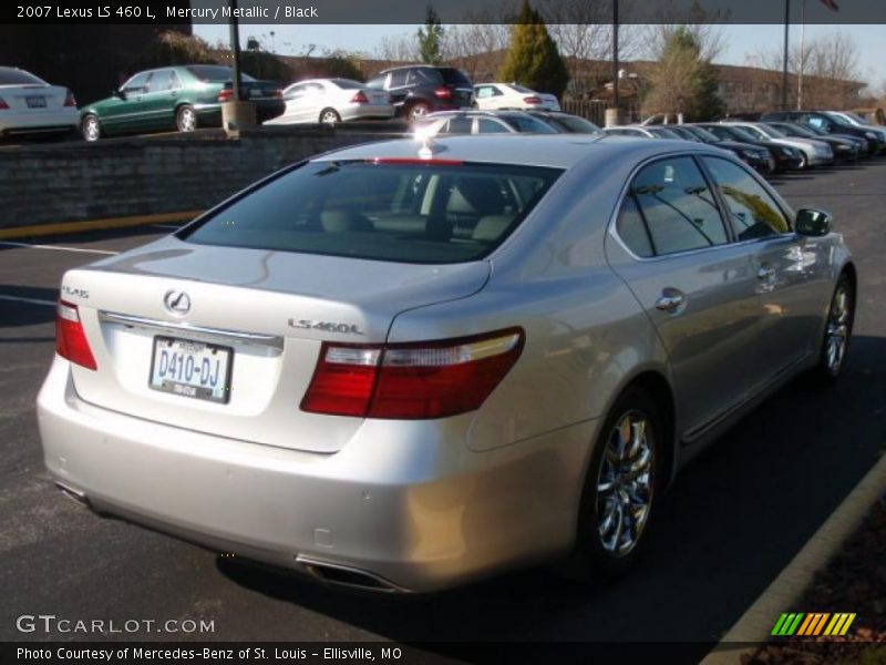 Mercury Metallic / Black 2007 Lexus LS 460 L