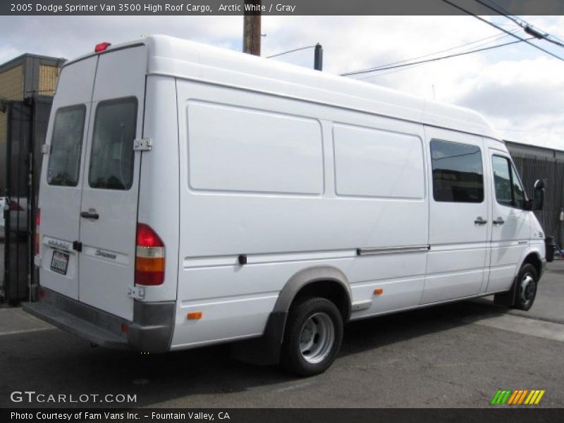 Arctic White / Gray 2005 Dodge Sprinter Van 3500 High Roof Cargo