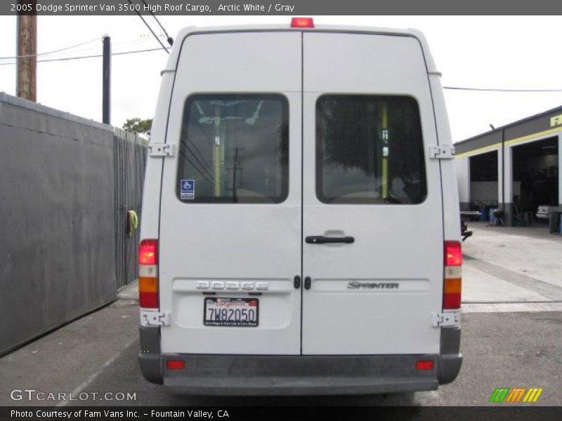 Arctic White / Gray 2005 Dodge Sprinter Van 3500 High Roof Cargo
