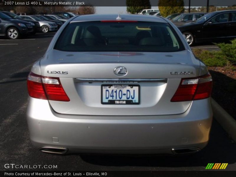 Mercury Metallic / Black 2007 Lexus LS 460 L