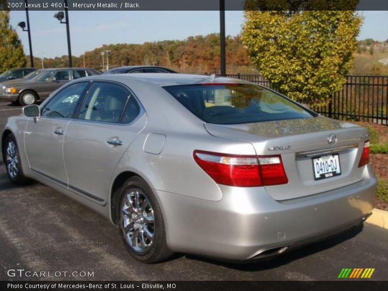 Mercury Metallic / Black 2007 Lexus LS 460 L