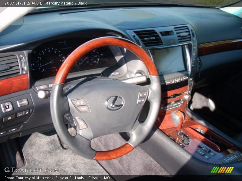 Mercury Metallic / Black 2007 Lexus LS 460 L