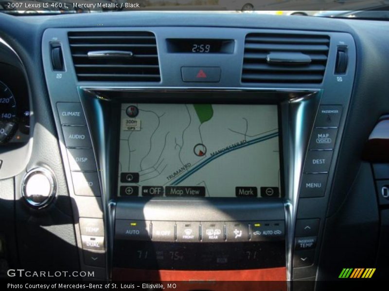 Mercury Metallic / Black 2007 Lexus LS 460 L