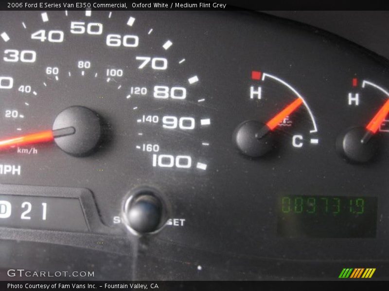 Oxford White / Medium Flint Grey 2006 Ford E Series Van E350 Commercial