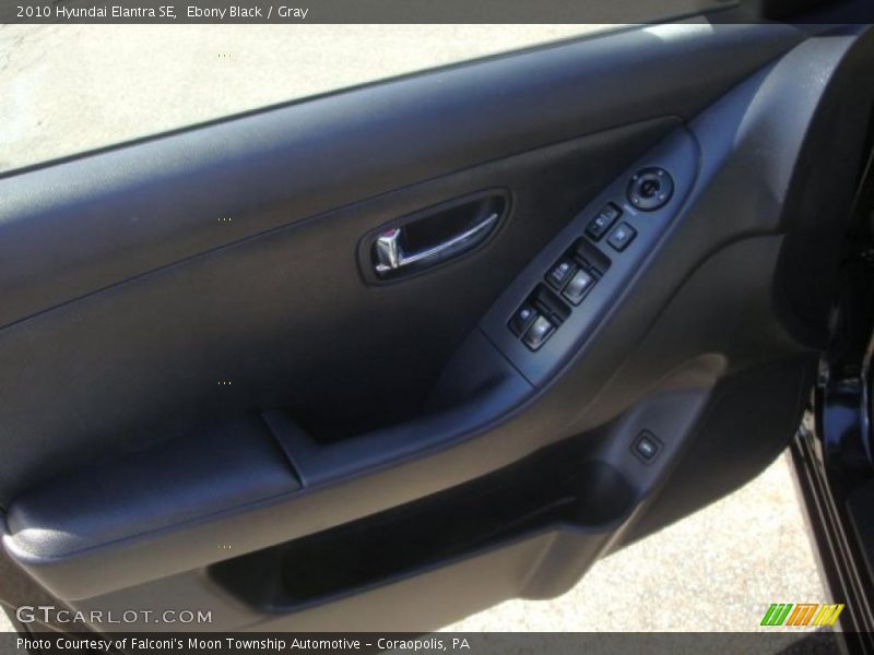 Ebony Black / Gray 2010 Hyundai Elantra SE