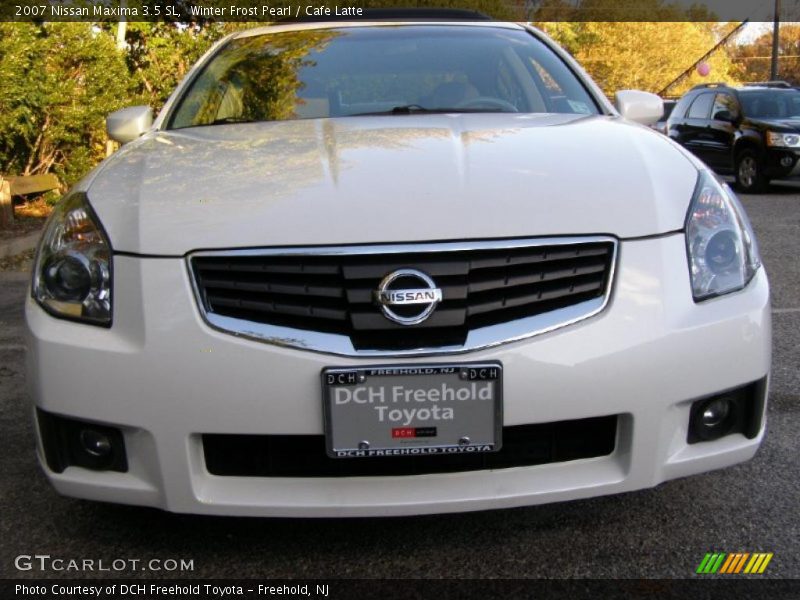 Winter Frost Pearl / Cafe Latte 2007 Nissan Maxima 3.5 SL