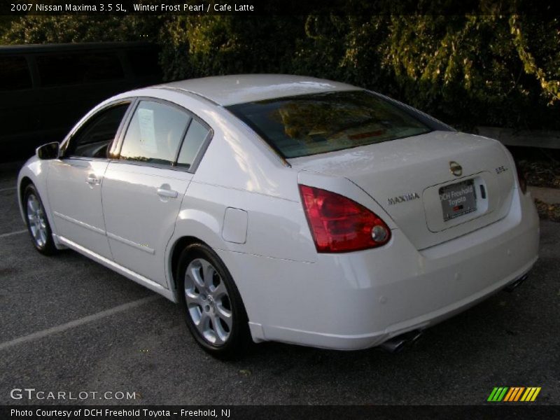 Winter Frost Pearl / Cafe Latte 2007 Nissan Maxima 3.5 SL