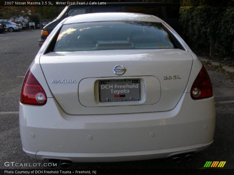Winter Frost Pearl / Cafe Latte 2007 Nissan Maxima 3.5 SL