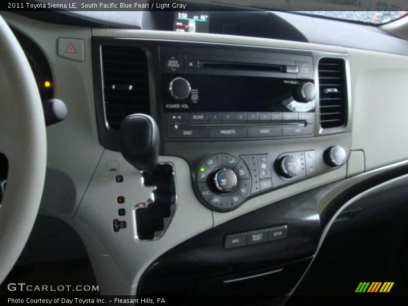 South Pacific Blue Pearl / Light Gray 2011 Toyota Sienna LE
