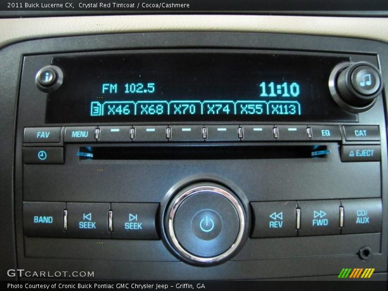Controls of 2011 Lucerne CX