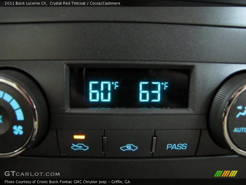 Controls of 2011 Lucerne CX