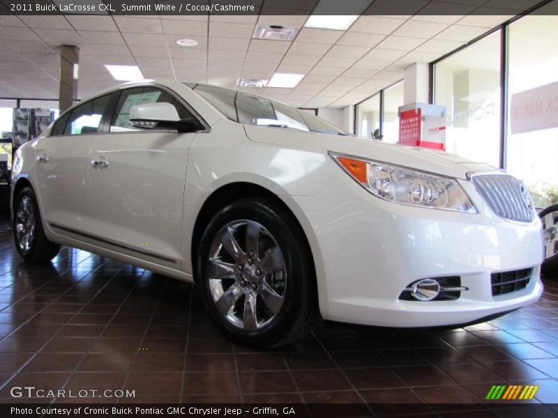 Summit White / Cocoa/Cashmere 2011 Buick LaCrosse CXL