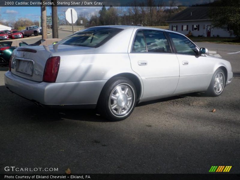 Sterling Silver / Dark Gray 2003 Cadillac DeVille Sedan