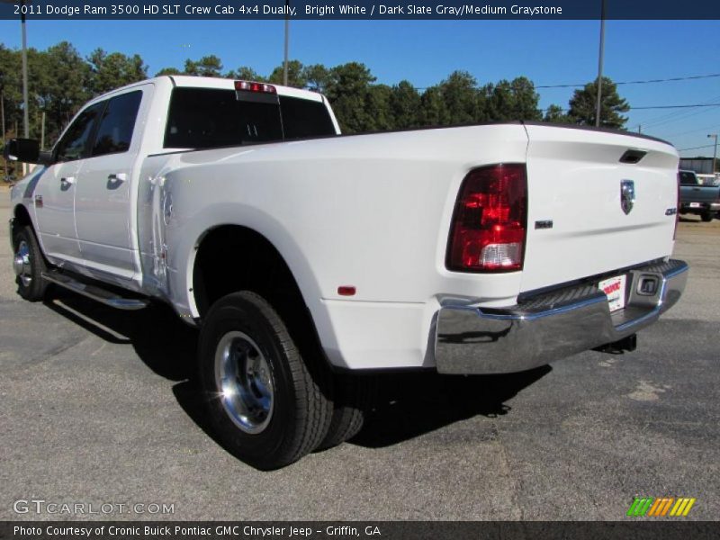 Bright White / Dark Slate Gray/Medium Graystone 2011 Dodge Ram 3500 HD SLT Crew Cab 4x4 Dually