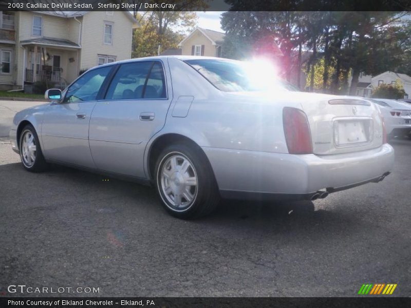 Sterling Silver / Dark Gray 2003 Cadillac DeVille Sedan