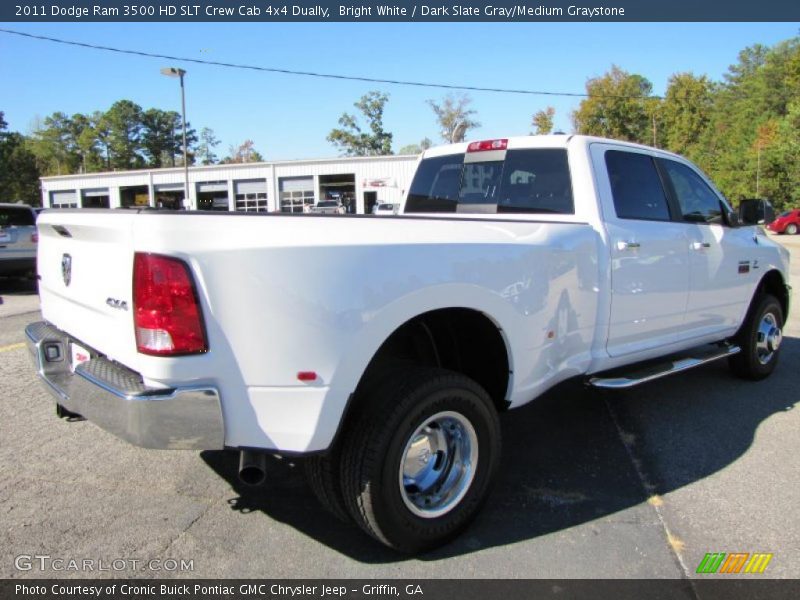 Bright White / Dark Slate Gray/Medium Graystone 2011 Dodge Ram 3500 HD SLT Crew Cab 4x4 Dually