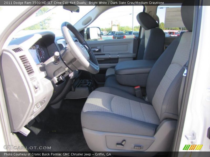  2011 Ram 3500 HD SLT Crew Cab 4x4 Dually Dark Slate Gray/Medium Graystone Interior
