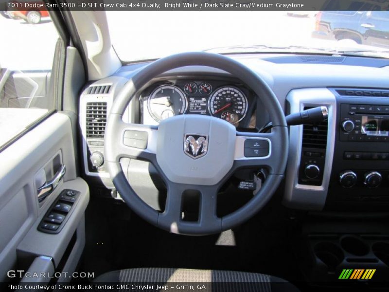 Dashboard of 2011 Ram 3500 HD SLT Crew Cab 4x4 Dually