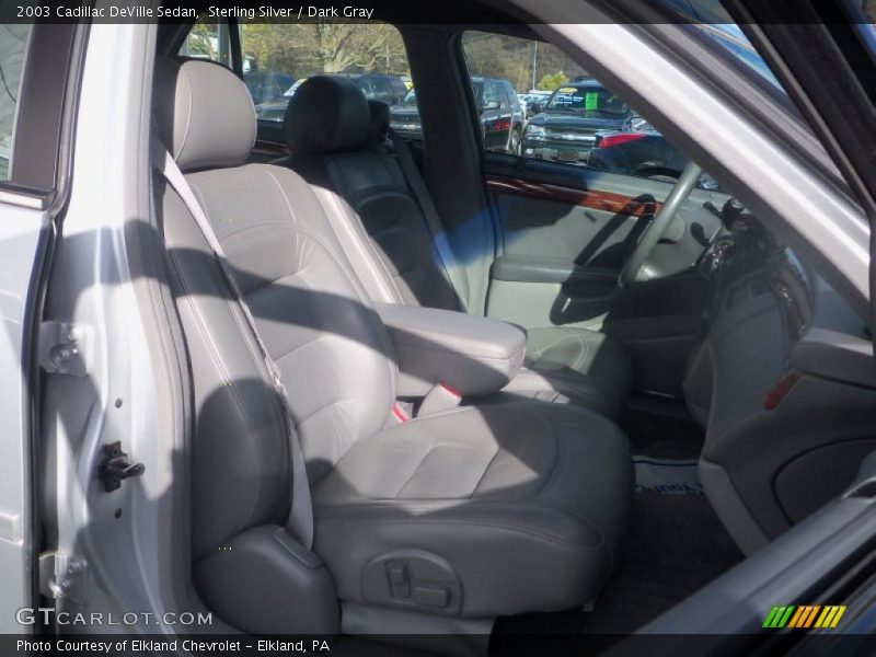 Sterling Silver / Dark Gray 2003 Cadillac DeVille Sedan