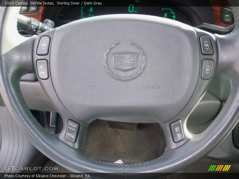 Sterling Silver / Dark Gray 2003 Cadillac DeVille Sedan