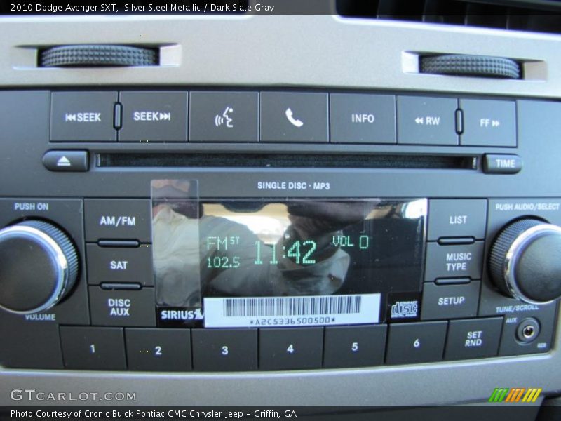 Silver Steel Metallic / Dark Slate Gray 2010 Dodge Avenger SXT