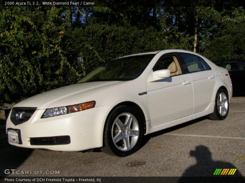 White Diamond Pearl / Camel 2006 Acura TL 3.2