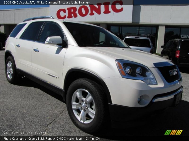 White Diamond Tricoat / Light Titanium 2008 GMC Acadia SLT