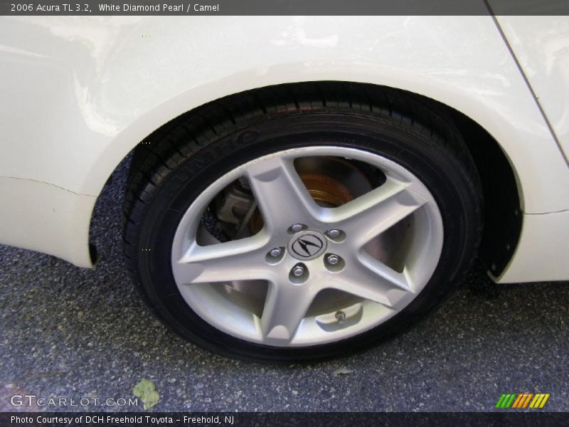 White Diamond Pearl / Camel 2006 Acura TL 3.2