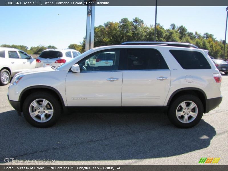 White Diamond Tricoat / Light Titanium 2008 GMC Acadia SLT
