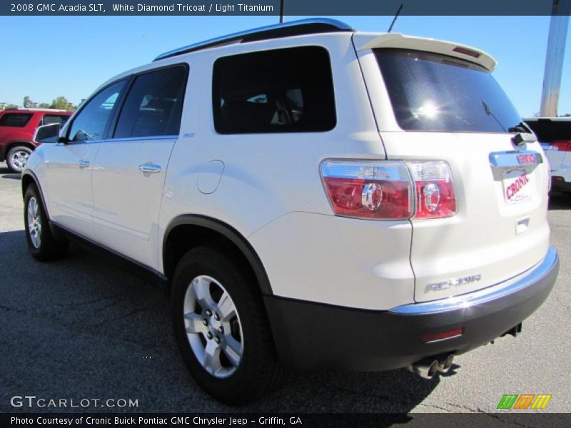 White Diamond Tricoat / Light Titanium 2008 GMC Acadia SLT