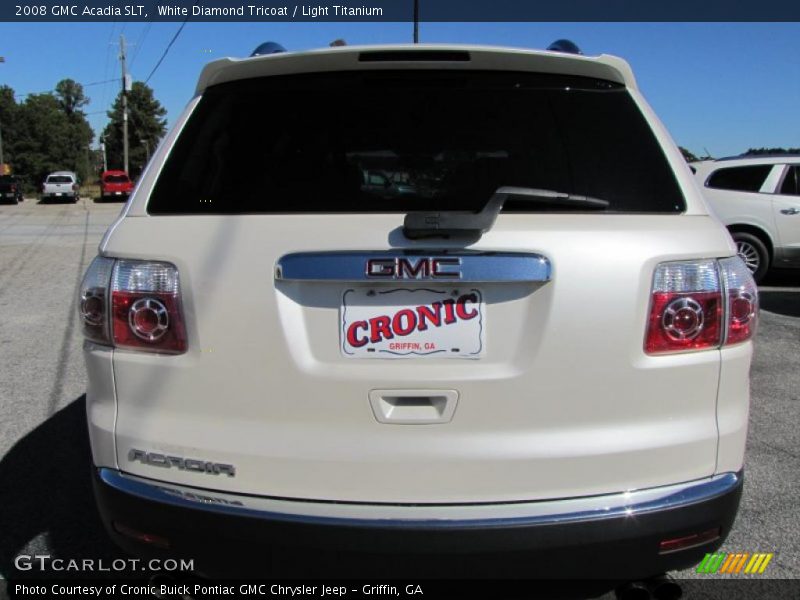 White Diamond Tricoat / Light Titanium 2008 GMC Acadia SLT