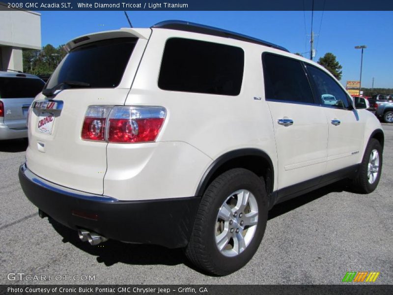White Diamond Tricoat / Light Titanium 2008 GMC Acadia SLT