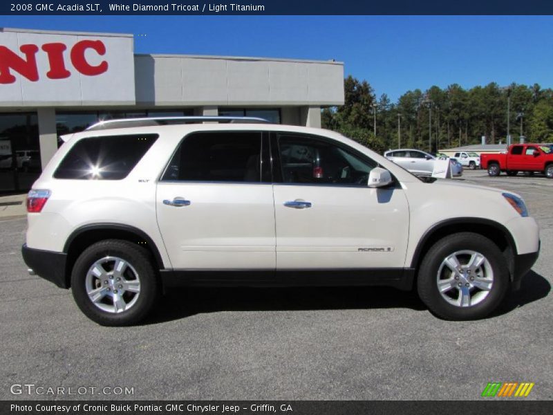 White Diamond Tricoat / Light Titanium 2008 GMC Acadia SLT