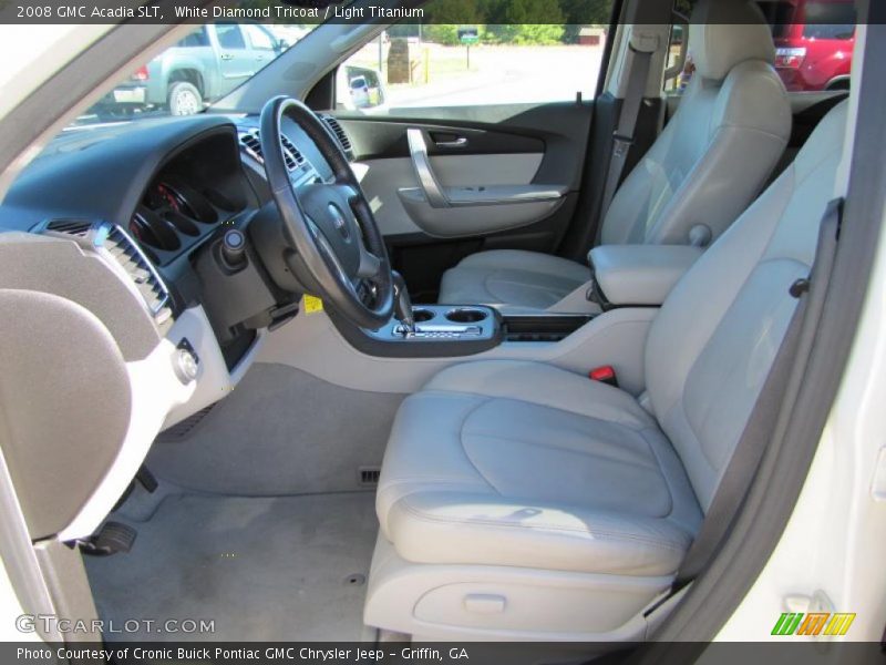 White Diamond Tricoat / Light Titanium 2008 GMC Acadia SLT