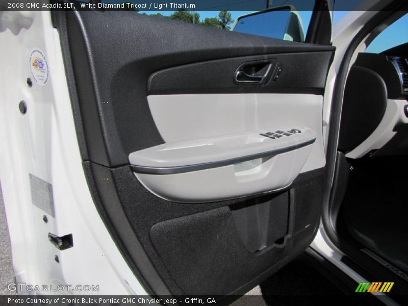 White Diamond Tricoat / Light Titanium 2008 GMC Acadia SLT