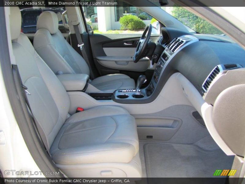 White Diamond Tricoat / Light Titanium 2008 GMC Acadia SLT