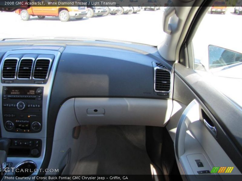 White Diamond Tricoat / Light Titanium 2008 GMC Acadia SLT