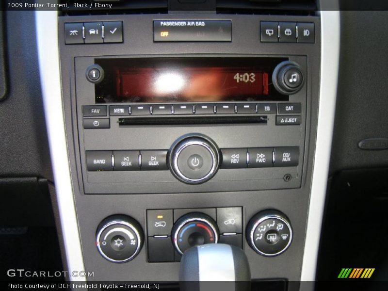 Controls of 2009 Torrent 