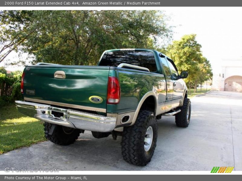 Amazon Green Metallic / Medium Parchment 2000 Ford F150 Lariat Extended Cab 4x4