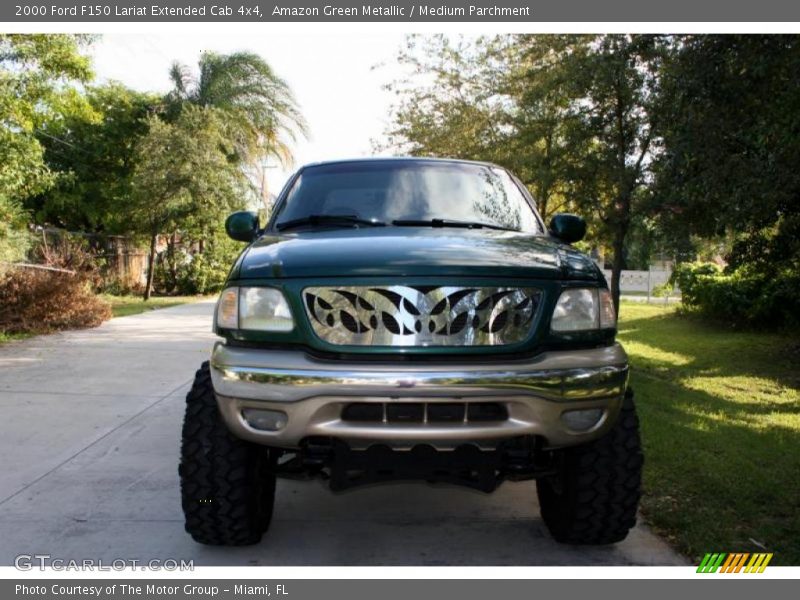 Amazon Green Metallic / Medium Parchment 2000 Ford F150 Lariat Extended Cab 4x4