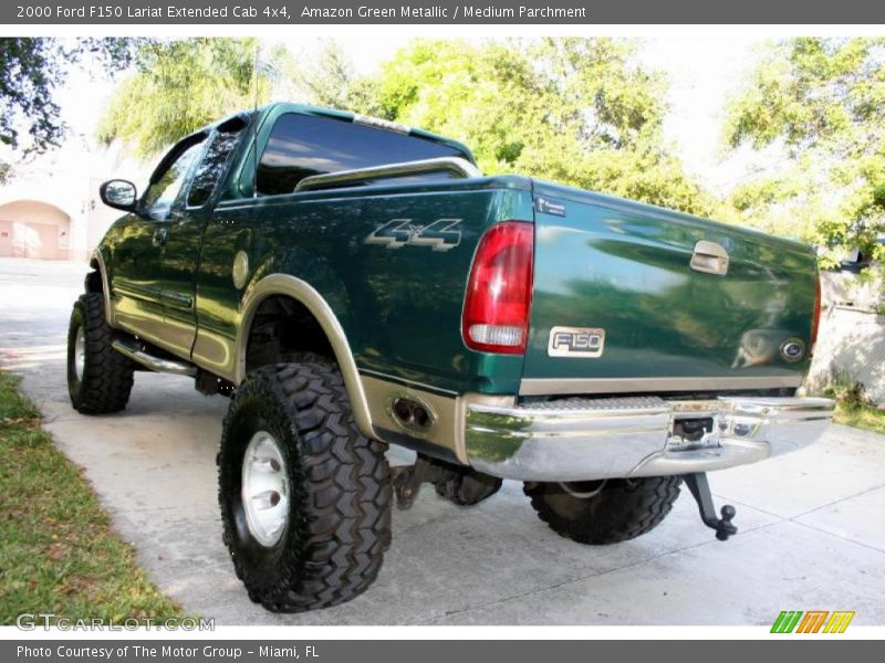 Amazon Green Metallic / Medium Parchment 2000 Ford F150 Lariat Extended Cab 4x4