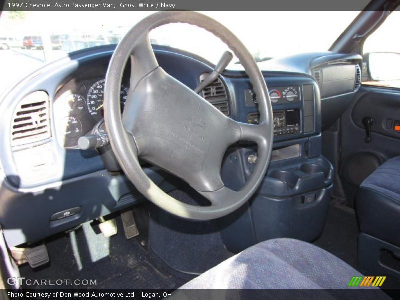 Ghost White / Navy 1997 Chevrolet Astro Passenger Van