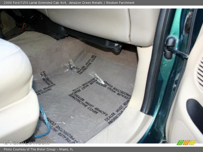 Amazon Green Metallic / Medium Parchment 2000 Ford F150 Lariat Extended Cab 4x4