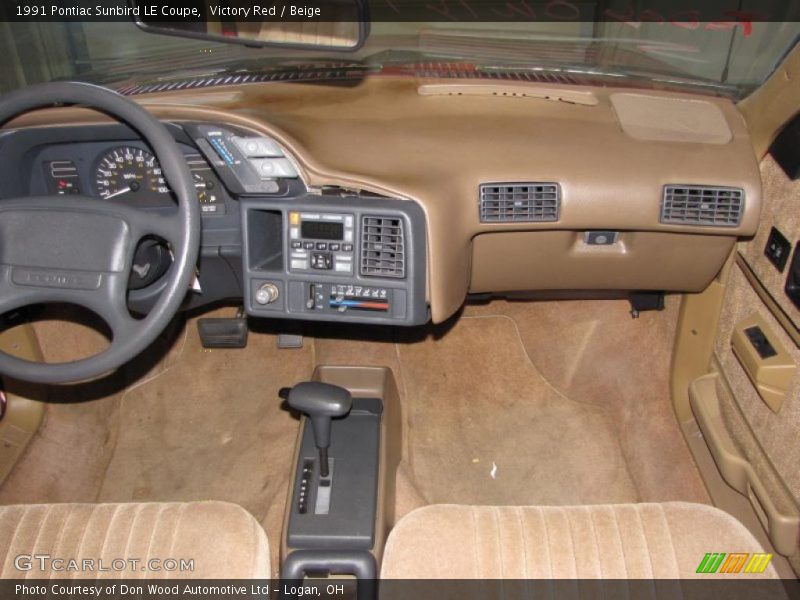  1991 Sunbird LE Coupe Beige Interior