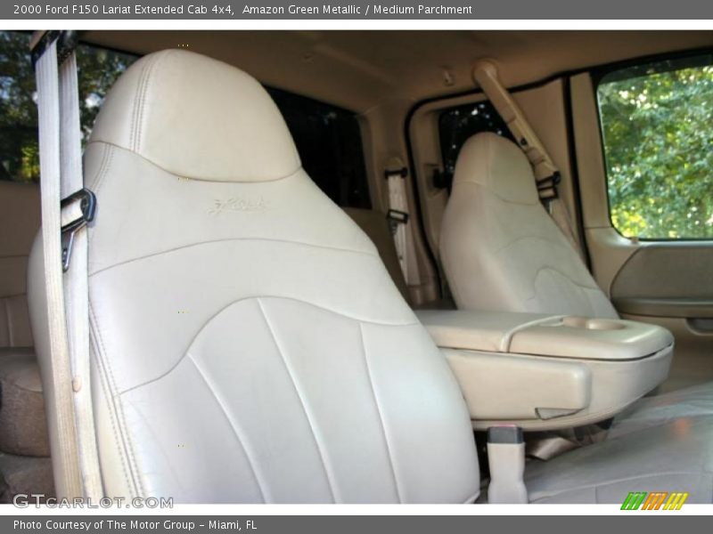 Amazon Green Metallic / Medium Parchment 2000 Ford F150 Lariat Extended Cab 4x4
